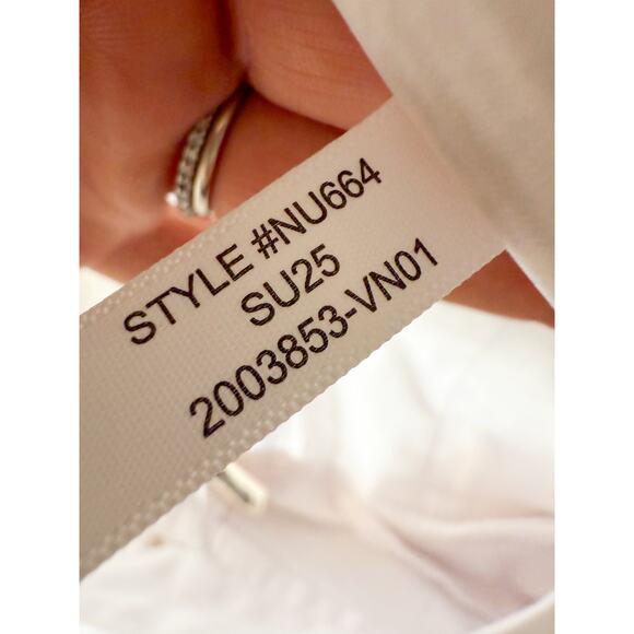 Madewell | NWT The Drapey Twill Pleated Short in White | Sz 2 - Picture 10 of 10